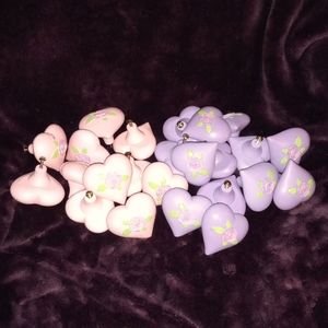 Girls drawer pulls, hearts